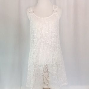 White beach cover up